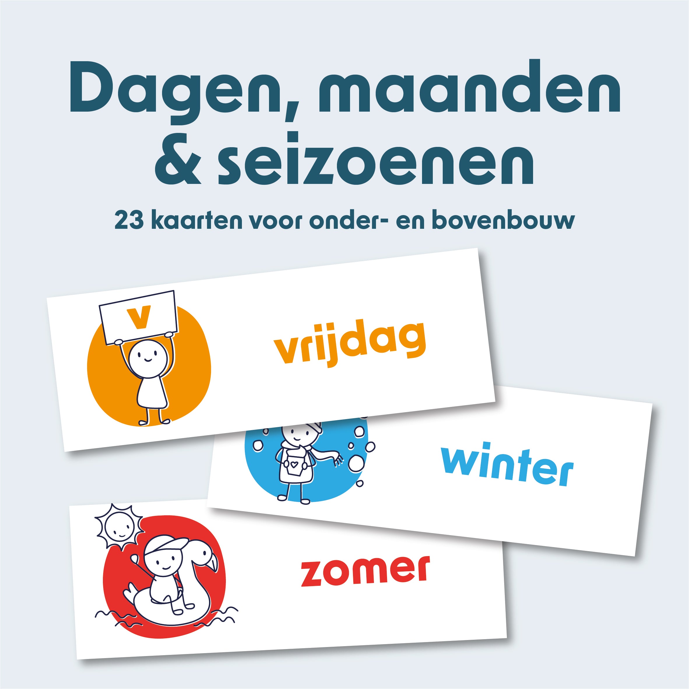 Dagritme – Dagen, maanden & seizoenen | 23 kaarten